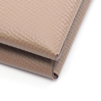Hermes Coin Case Calvi Duo Etoupe Leather Gray — view 6