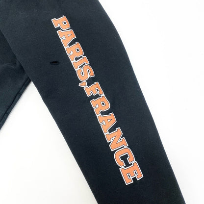 Balenciaga Pullover Hoodie BB Logo Sweatshirt Distressed S Black Cotton Sweater — view 6