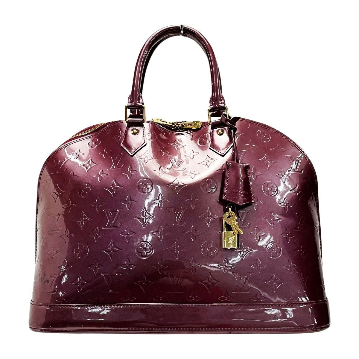 Louis Vuitton Vernis Alma GM Rouge Fauvist Padlock Key 2