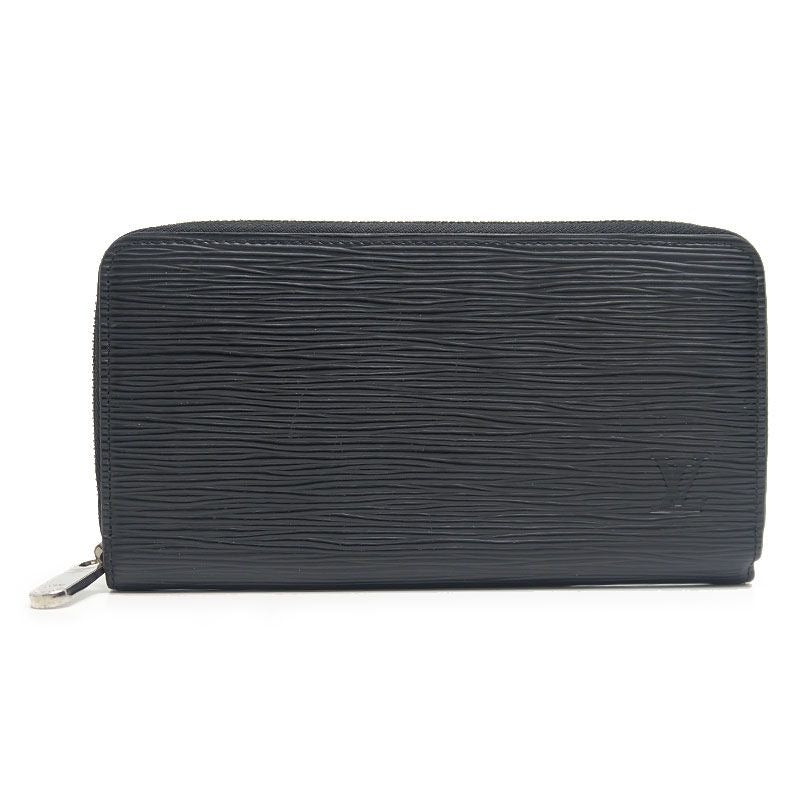 Louis Vuitton Zippy Long Wallet Black Round Zip