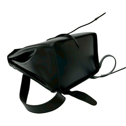 Celine Vintage Logo Calf Leather Backpack Black — view 7