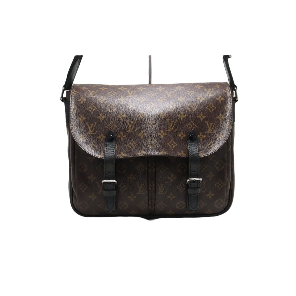 Louis Vuitton Monogram Macassar Leather Shoulder Bag