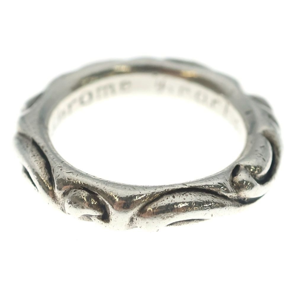 Chrome Hearts Scrl Band Scroll Ring Silver