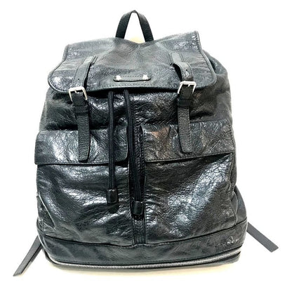 Balenciaga Backpack Sheepskin Black