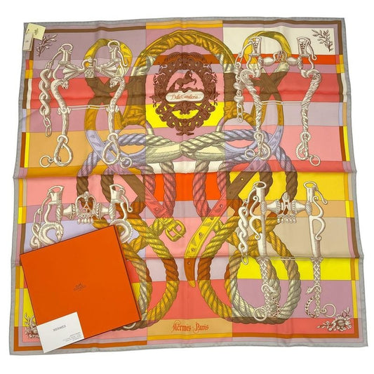 Hermes Carre 90 Silk Scarf Della Cavalleria Multicolor Box