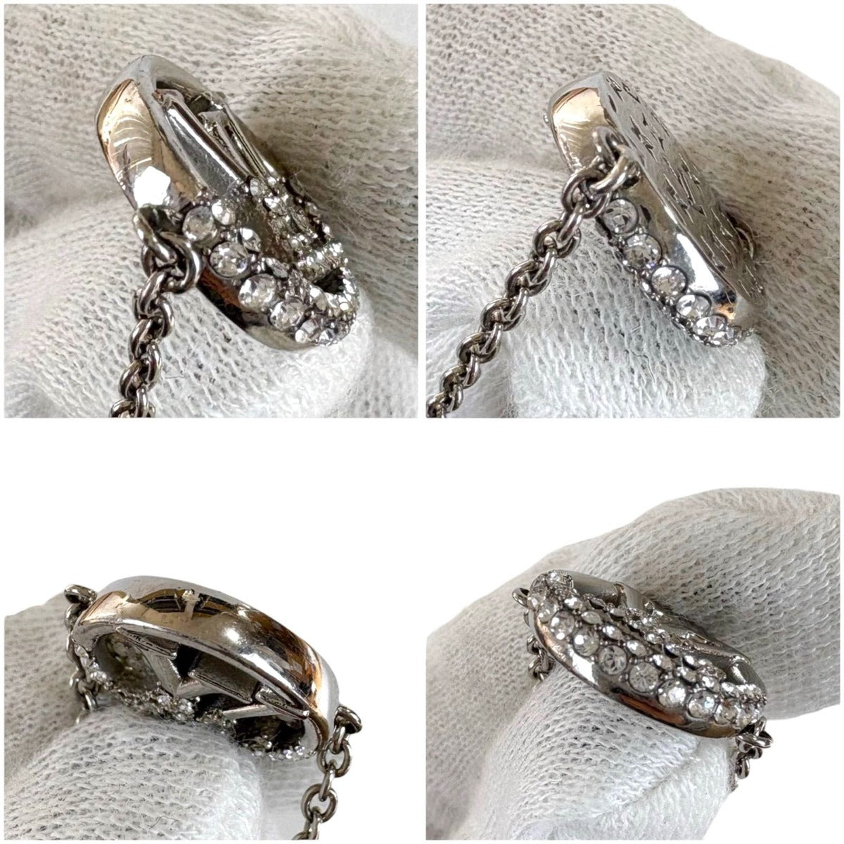 Louis Vuitton Bracelet L to V Rhinestone Circle Logo — view 7