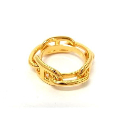 Hermes Chaine D'ancre Lucade Legato Scarf Ring Closure Gold — view 2