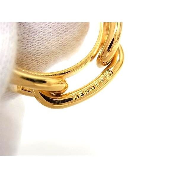 Hermes Chaine D'ancre Lucade Legato Scarf Ring Closure Gold — view 3