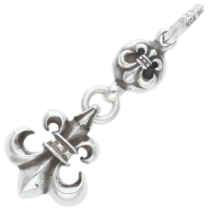 Chrome Hearts BS Fleur 1 Ball BS Charm Silver Necklace Top
