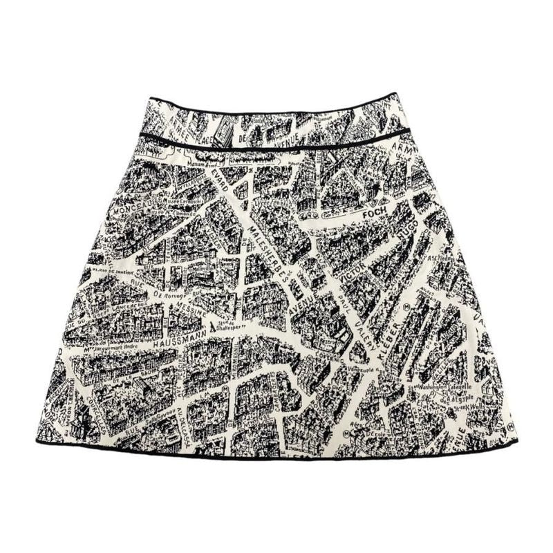 Christian Dior Mini Skirt Tight 324 J11 Am505 White Black