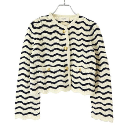 Celine Cardigan Jacket Crochet Cotton and Mini Skirt Set Suit