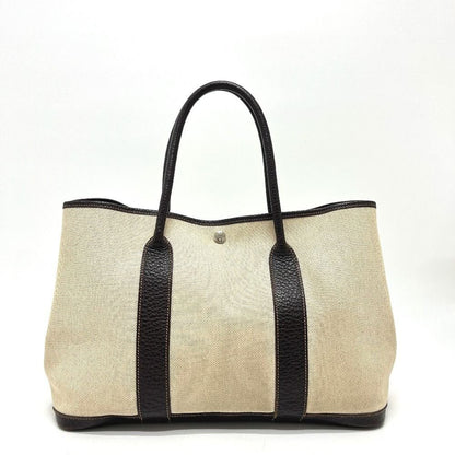 Hermes Tote Garden Party PM Toile Ash Beige