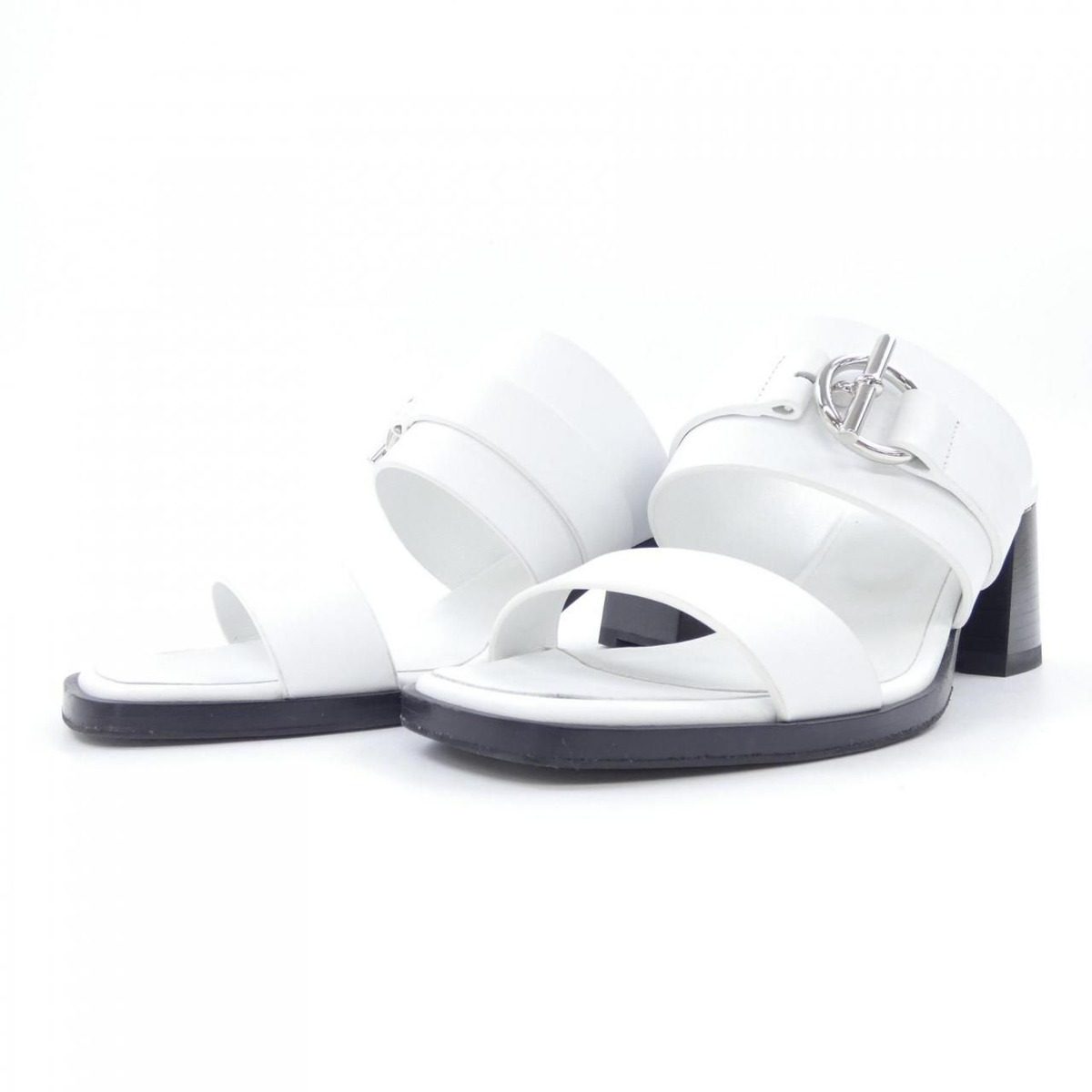 Hermes Glenan Sandals White — view 3