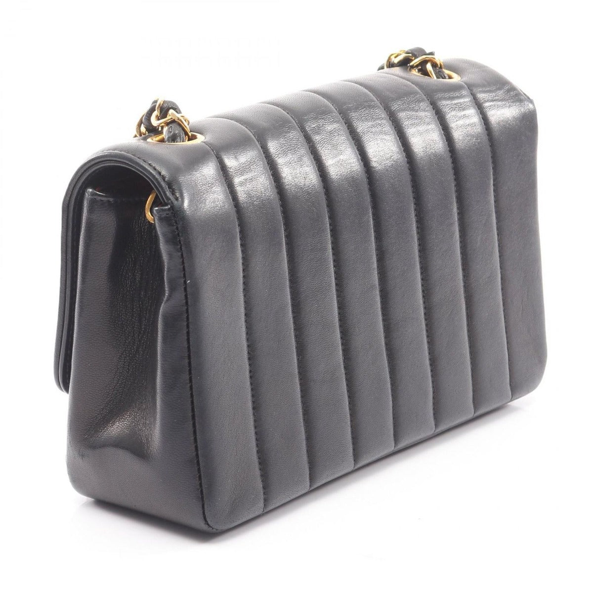 Chanel Shoulder Bag Mademoiselle Black Lambskin — view 2