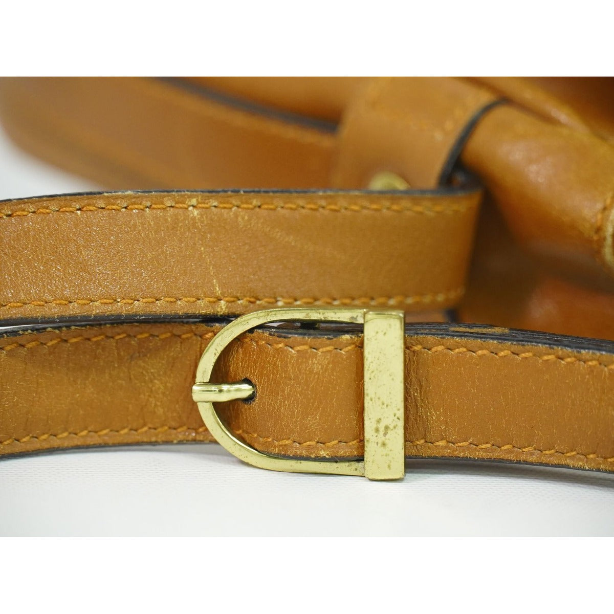 Celine Leather Shoulder Bag Pochette Brown — view 5