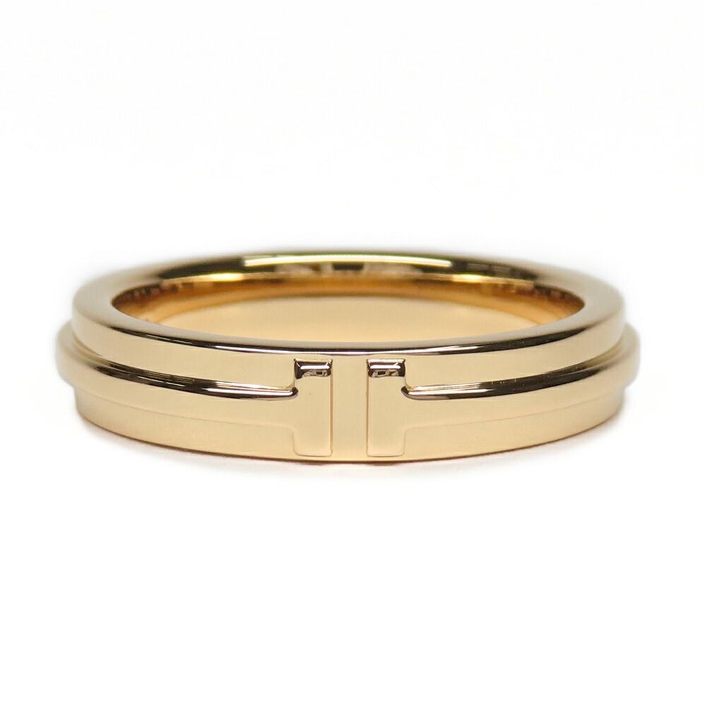 Tiffany & Co. T Two Narrow Ring 750 18K Pink Gold
