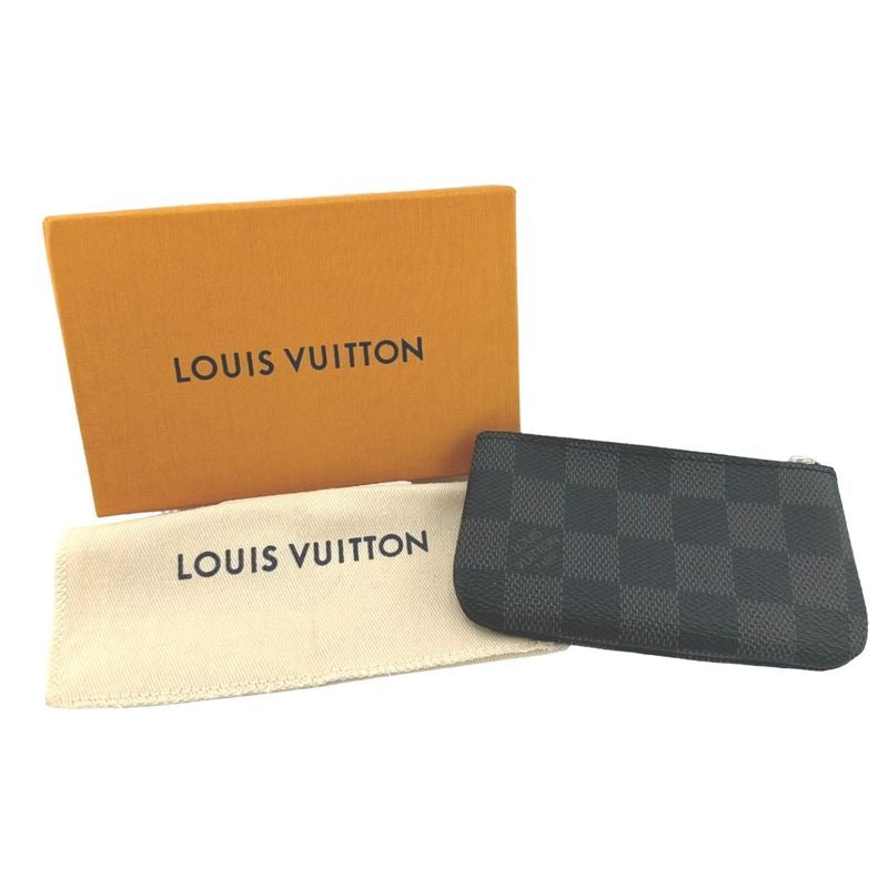 Louis Vuitton Graphite Key Case Pochette Cles With Coin Purse