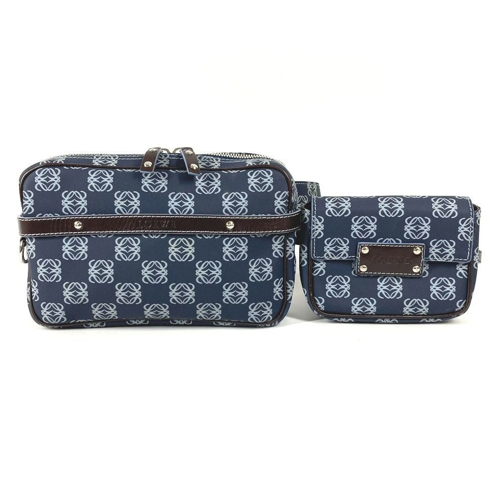 Loewe Belt Bag Anagram Logo Leather Blue