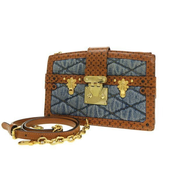 Louis Vuitton Monogram Denim Trunk Clutch