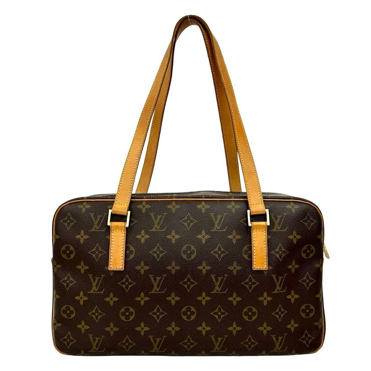 Louis Vuitton Vintage City GM Monogram Leather Tote Shoulder Bag Brown — view 3