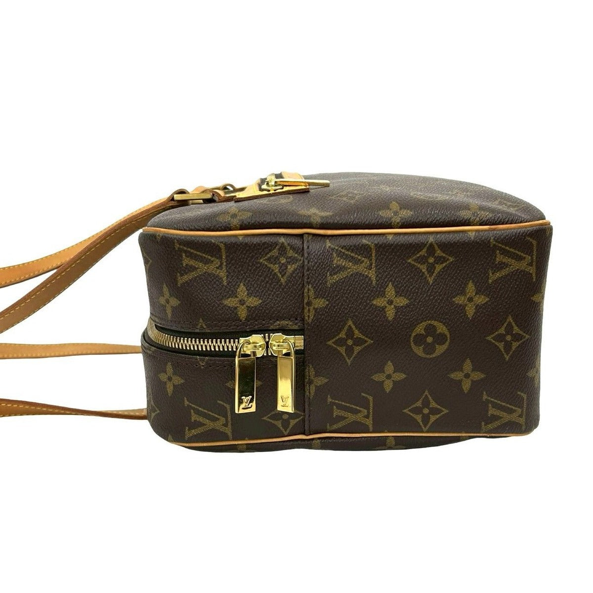 Louis Vuitton Vintage City GM Monogram Leather Tote Shoulder Bag Brown — view 5