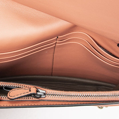 Bottega Veneta Chain Wallet Orange Light Brown Intrecciato Leather — view 9