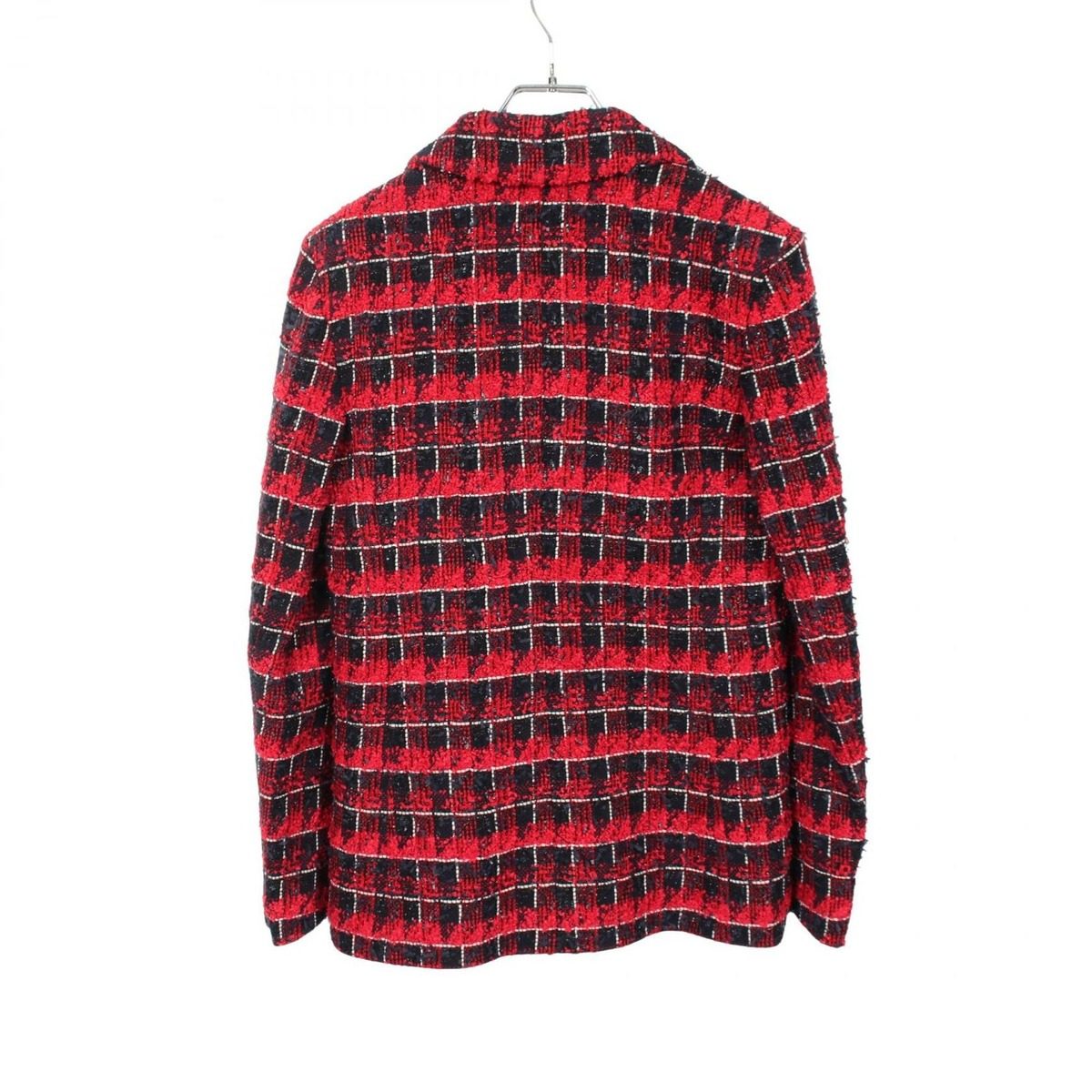 Chanel Tailored Jacket CC Logo Button Tweed Nylon — view 2