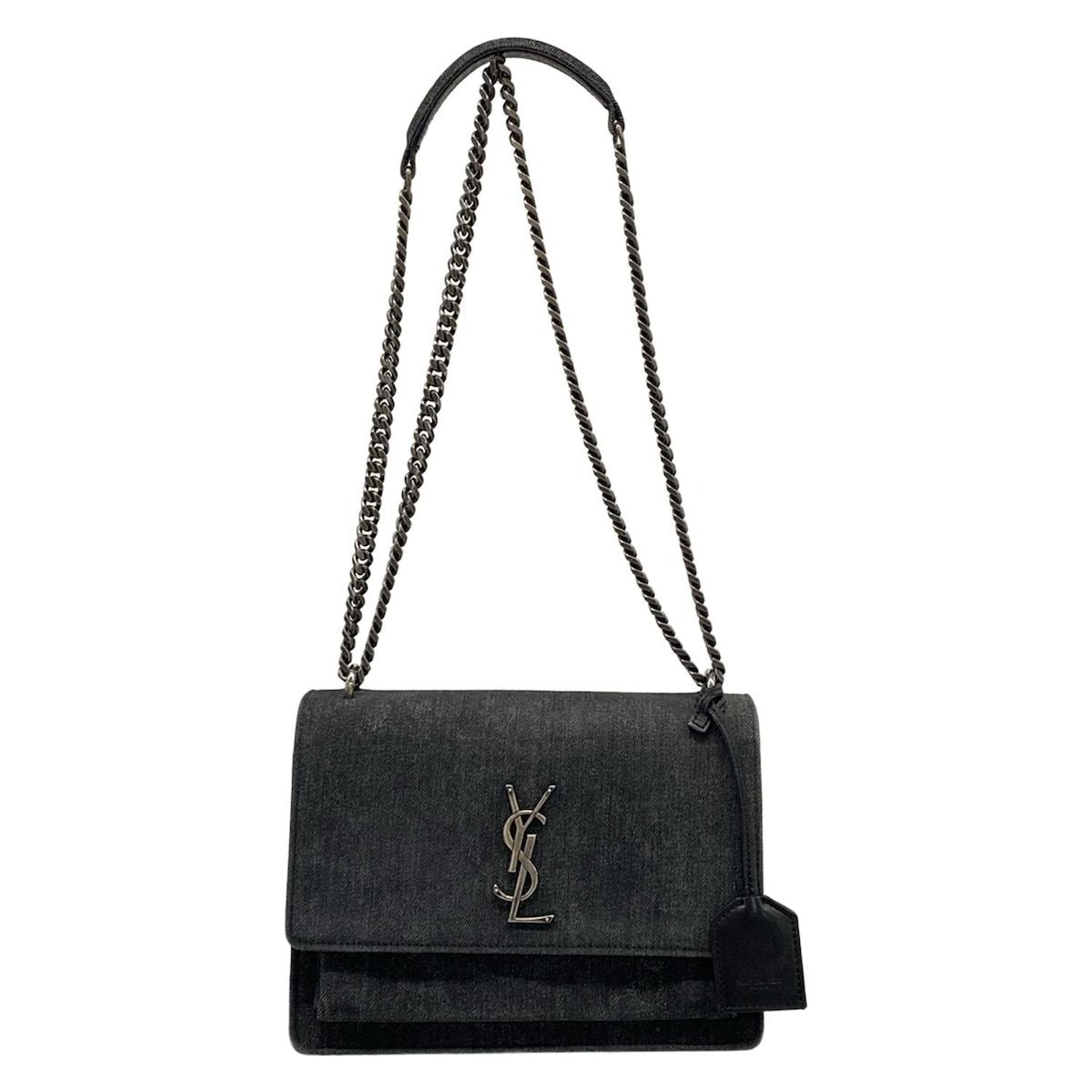 Saint Laurent Paris Shoulder Bag Sunset Black Chain