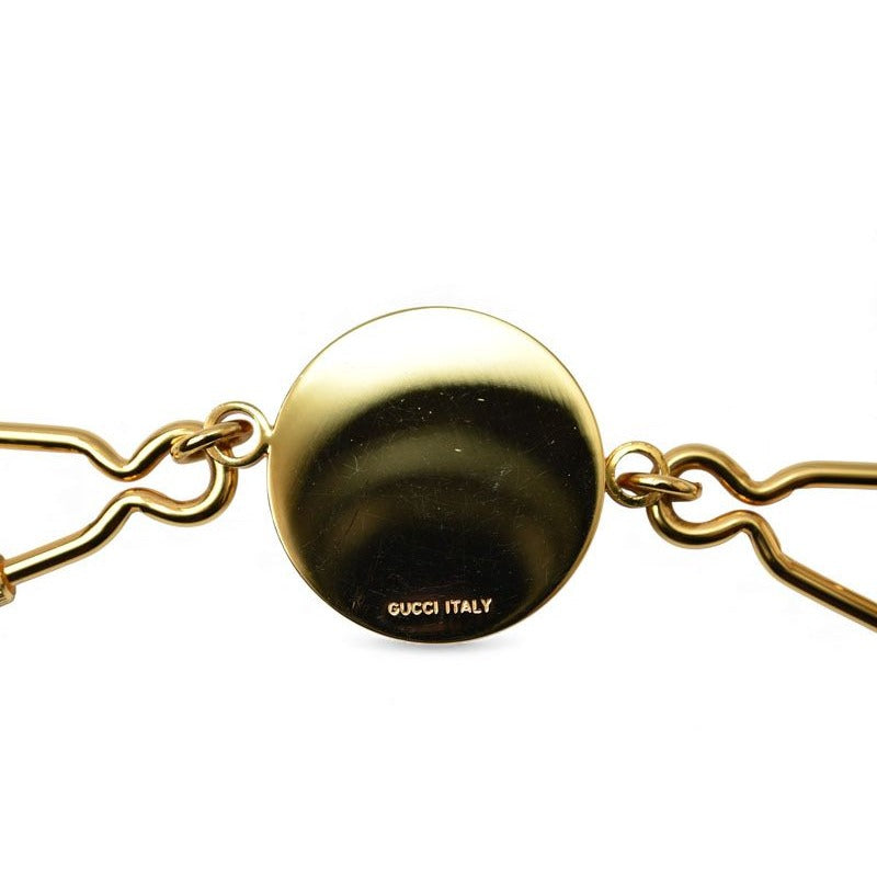 Gucci Key Ring Holder Vintage Gold Sherry Line GG Logo — view 6