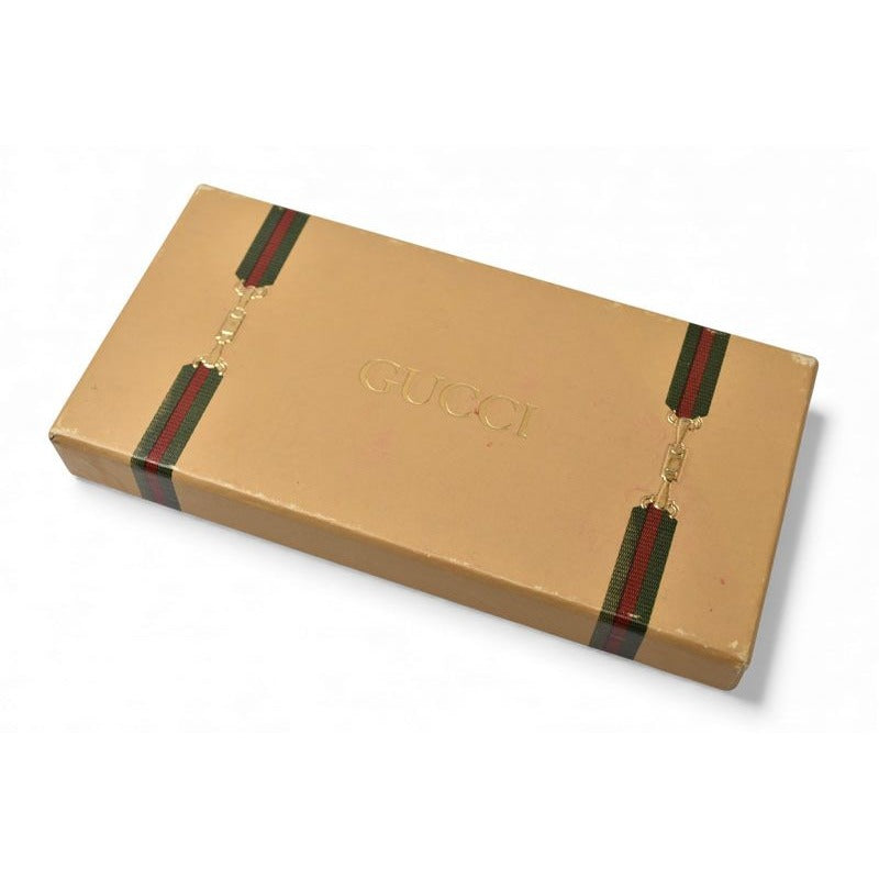 Gucci Key Ring Holder Vintage Gold Sherry Line GG Logo — view 7