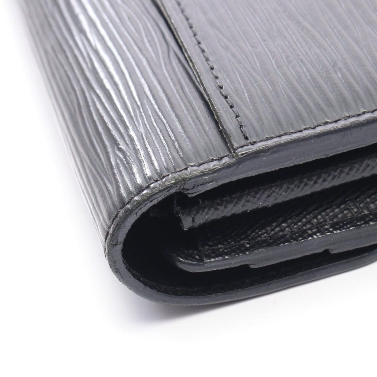 Louis Vuitton Bifold Wallet Portefeuille Sarah Noir Leather — view 10