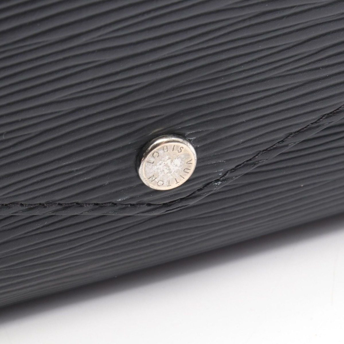 Louis Vuitton Bifold Wallet Portefeuille Sarah Noir Leather — view 8