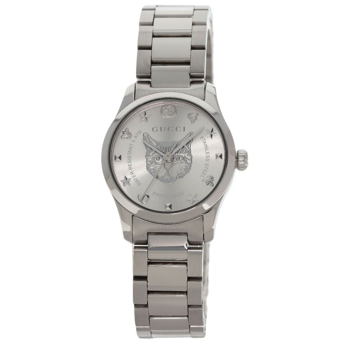 Gucci Timeless Cat Head 126.5 Watch SS