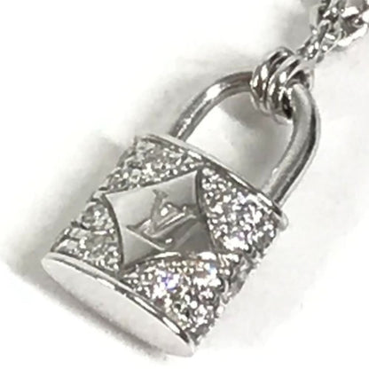 Louis Vuitton Necklace Pendentif Lockit XS Diamond Silver