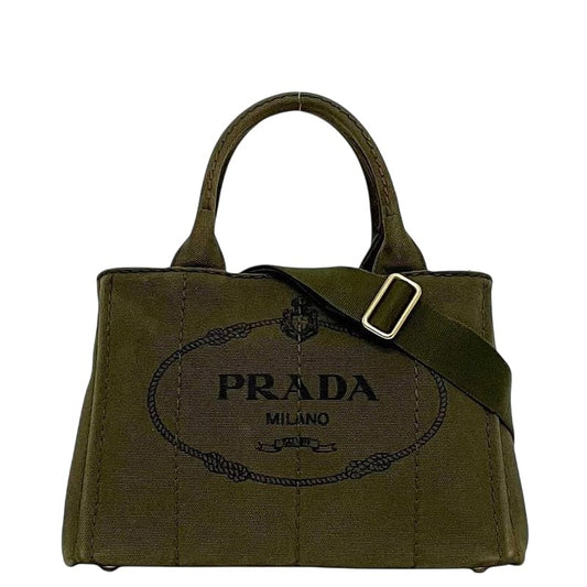 Prada 2 way Bag Canapa Tote