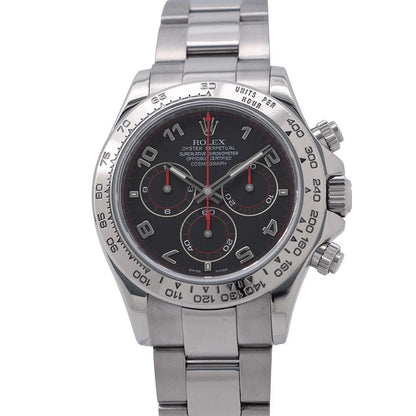 Rolex Cosmograph Daytona 18k White Gold M Number Watch Black Dial