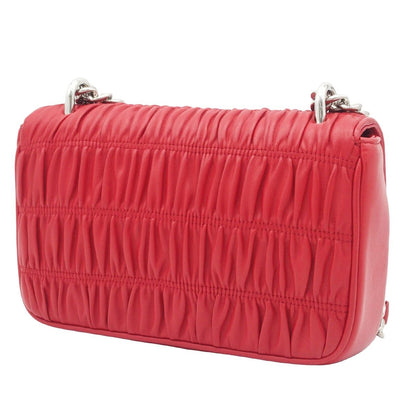 Prada Nappa Gaufre Sound Rock Chain Shoulder Bag Red — view 2