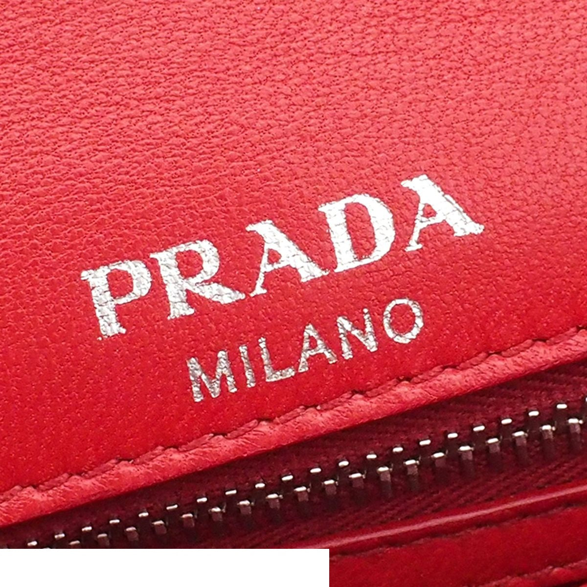 Prada Nappa Gaufre Sound Rock Chain Shoulder Bag Red — view 6