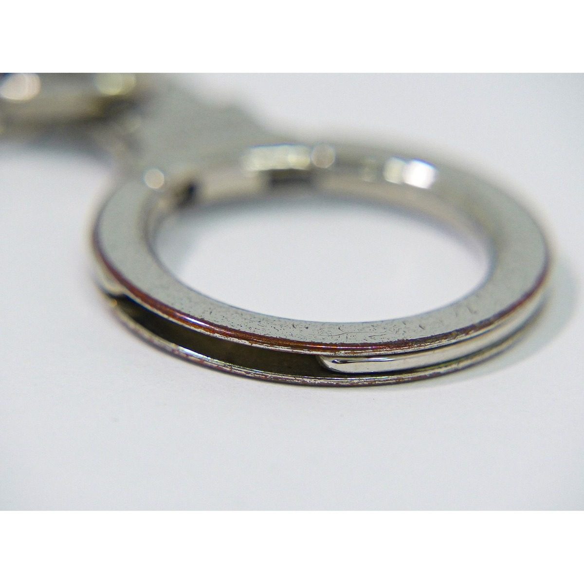 Louis Vuitton Porte Cles Initial LV Key Holder Key Ring Metal Silver — view 4