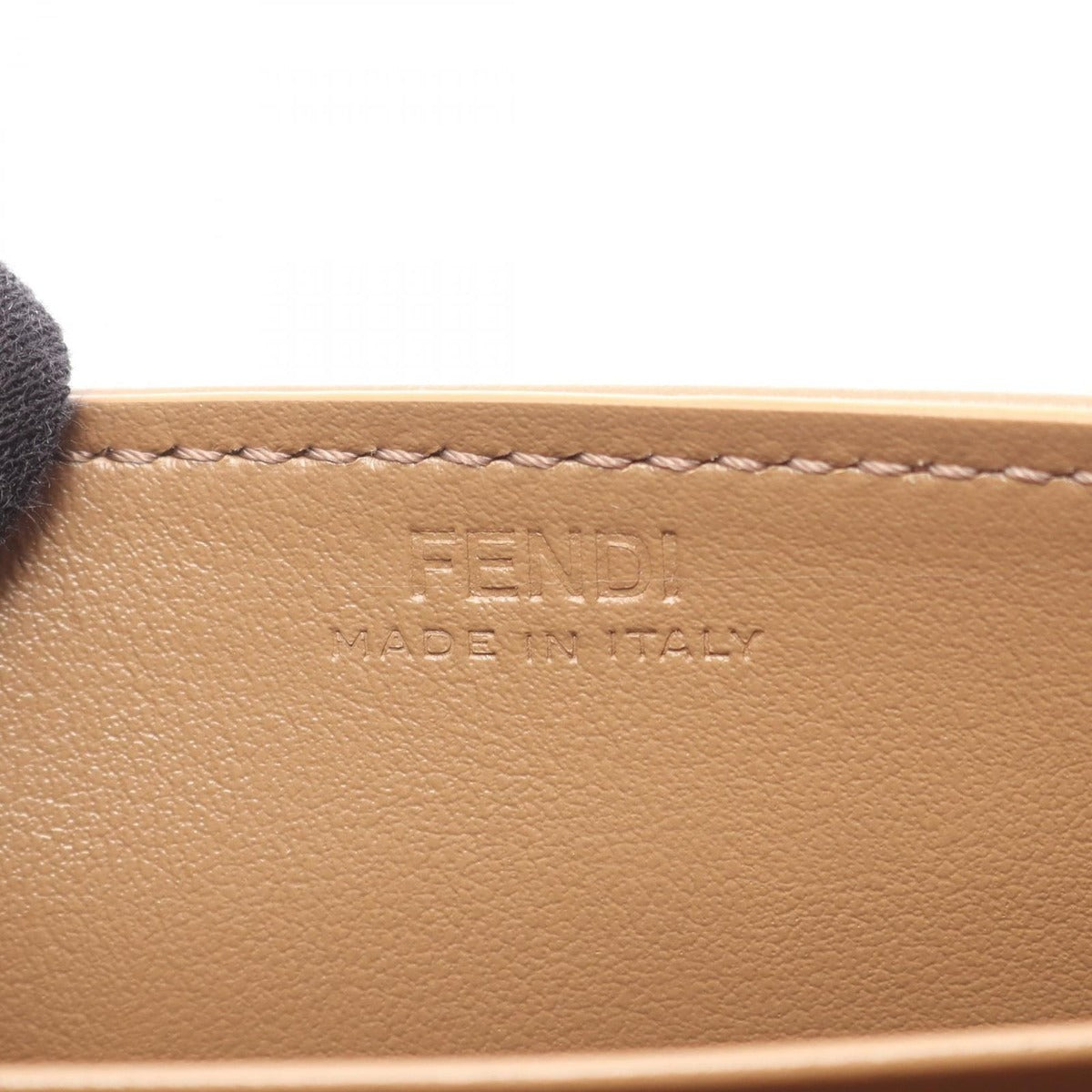 Fendi Shoulder Bag Brown Canvas Chain Wallet — view 4