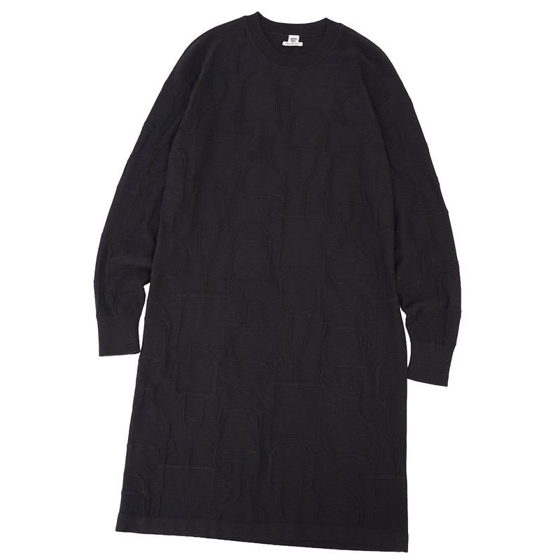 Hermes 20 AW Knit Dress Sweater Longs