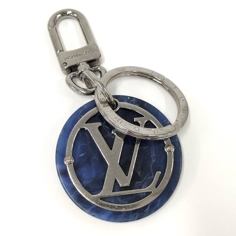 Louis Vuitton Porte Cles Token Charm Metal Plastic Navy Mp2721