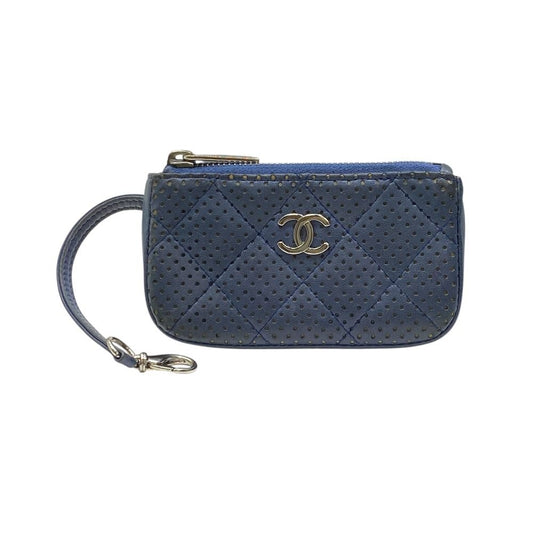 Chanel Coin Purse Mini Pouch with Key Ring Case CC Logo