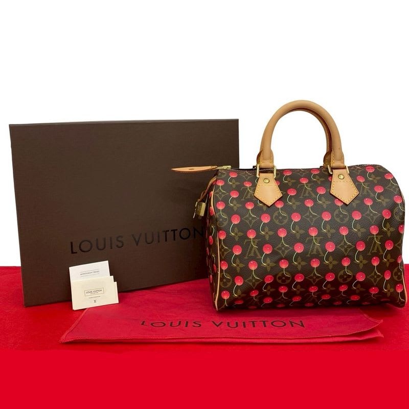 Louis Vuitton Speedy 25 Monogram Cherry Takashi Murakami Collaboration