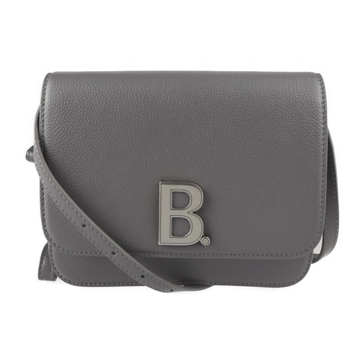 Balenciaga Shoulder Bag Leather Gray Silver Hardware B Logo Wristlet