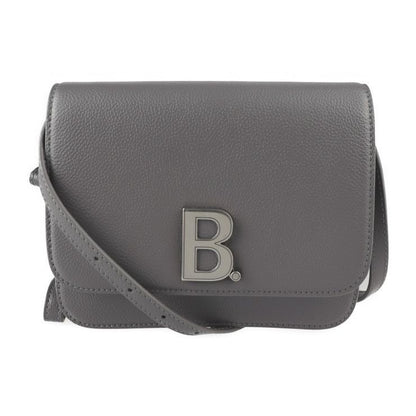 Balenciaga Shoulder Bag Leather Gray Silver Hardware B Logo Wristlet
