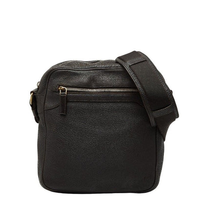 Prada Crossbody Shoulder Bag Brown Leather