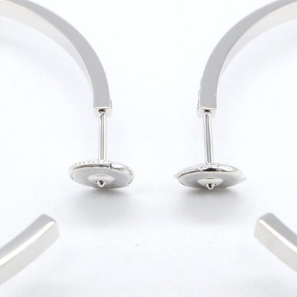 Cartier Earrings Hoop Diamond 18k White Gold — view 3