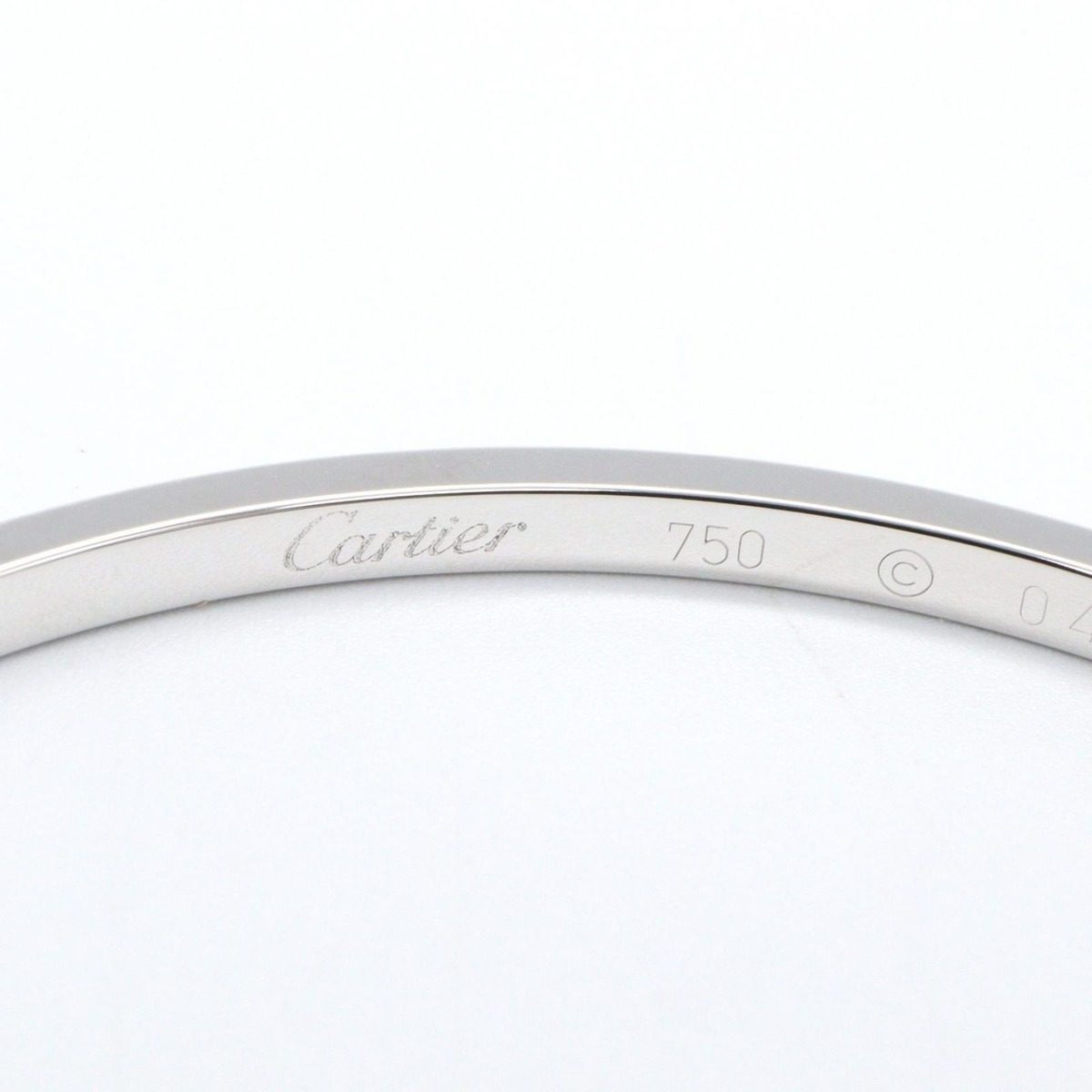 Cartier Earrings Hoop Diamond 18k White Gold — view 6