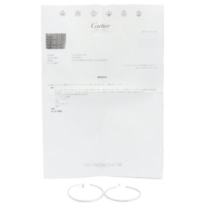 Cartier Earrings Hoop Diamond 18k White Gold — view 8